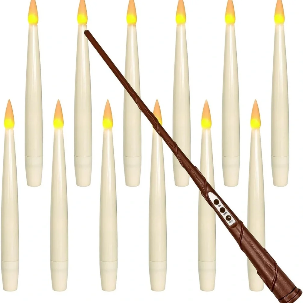 Floating candles decoration with wand
